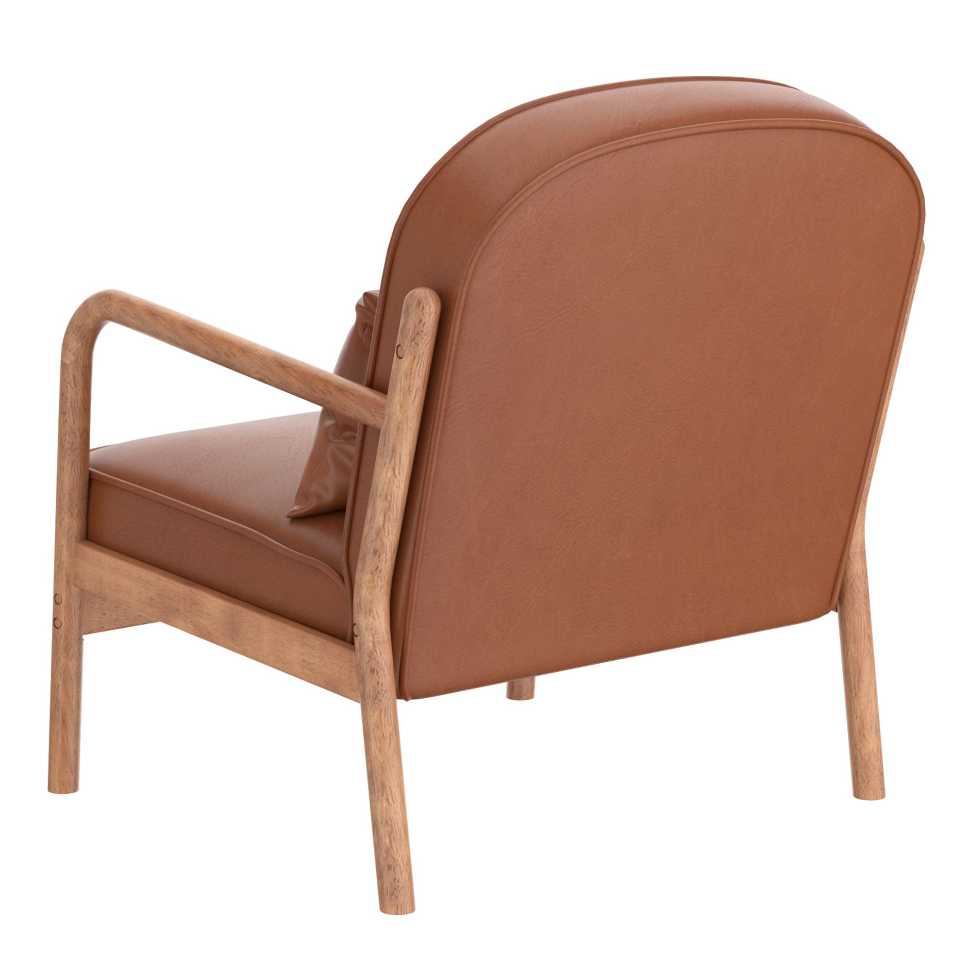 Fani Accent Chair, Faux Leather - modern accent chair with comfortable cushioning and sleek design | Image 11 | InSTYLE Home & Rugs
