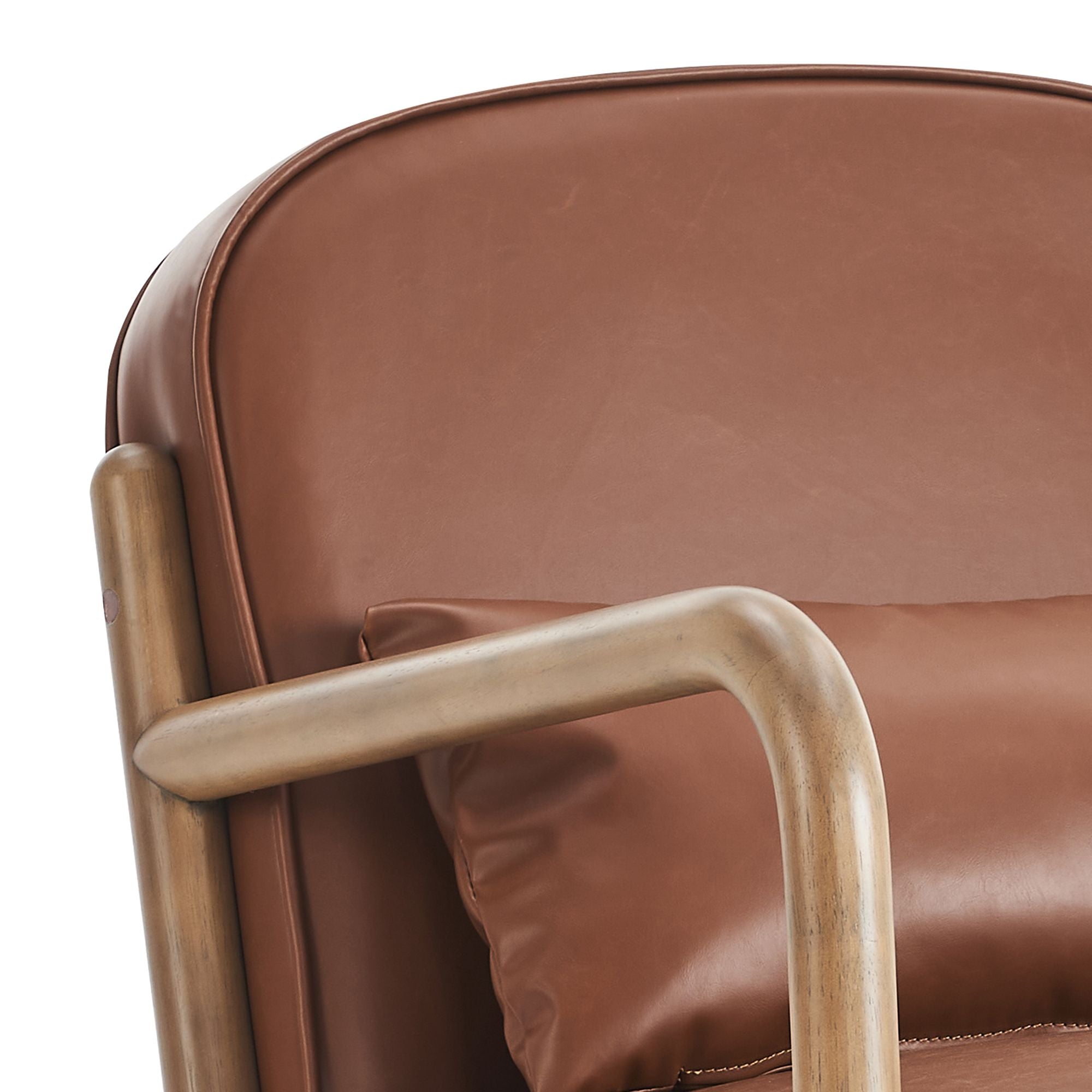 Fani Accent Chair, Faux Leather - modern accent chair with comfortable cushioning and sleek design | Image 15 | InSTYLE Home & Rugs