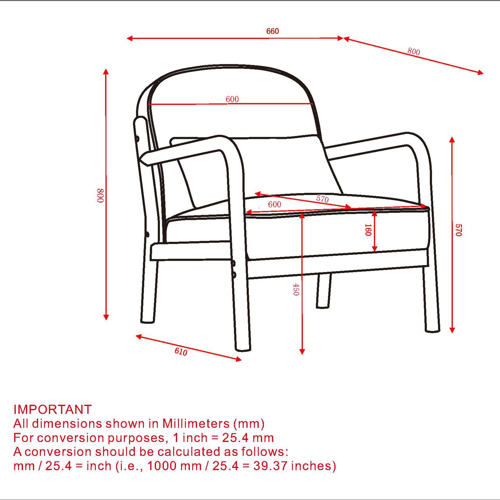 Fani Accent Chair, Fabric - compact accent chair for adding personality to any room | Image 8 | InSTYLE Home & Rugs