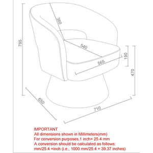 Santo Accent Chair - modern accent chair with comfortable cushioning and sleek design | Image 9 | InSTYLE Home & Rugs