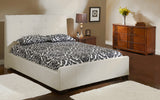 Elysia Genuine Leather King Bed in Toronto | Polar White