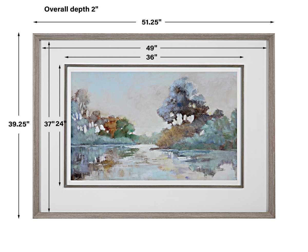 Morning Lake Framed Print - timeless artwork that brings character to any space | Image 7 | InSTYLE Home & Rugs