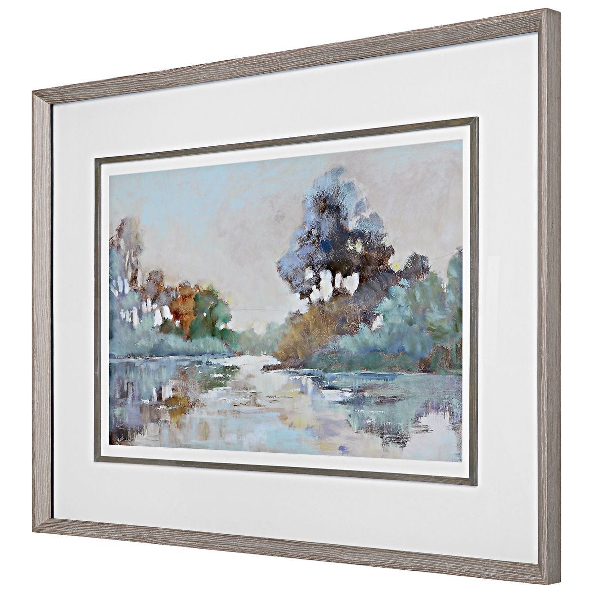 Morning Lake Framed Print - timeless artwork that brings character to any space | Image 3 | InSTYLE Home & Rugs