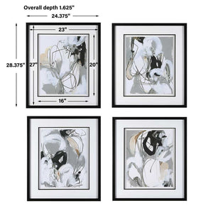 Tangled Threads Framed Prints, S/4 - timeless artwork that brings character to any space | Image 5 | InSTYLE Home & Rugs