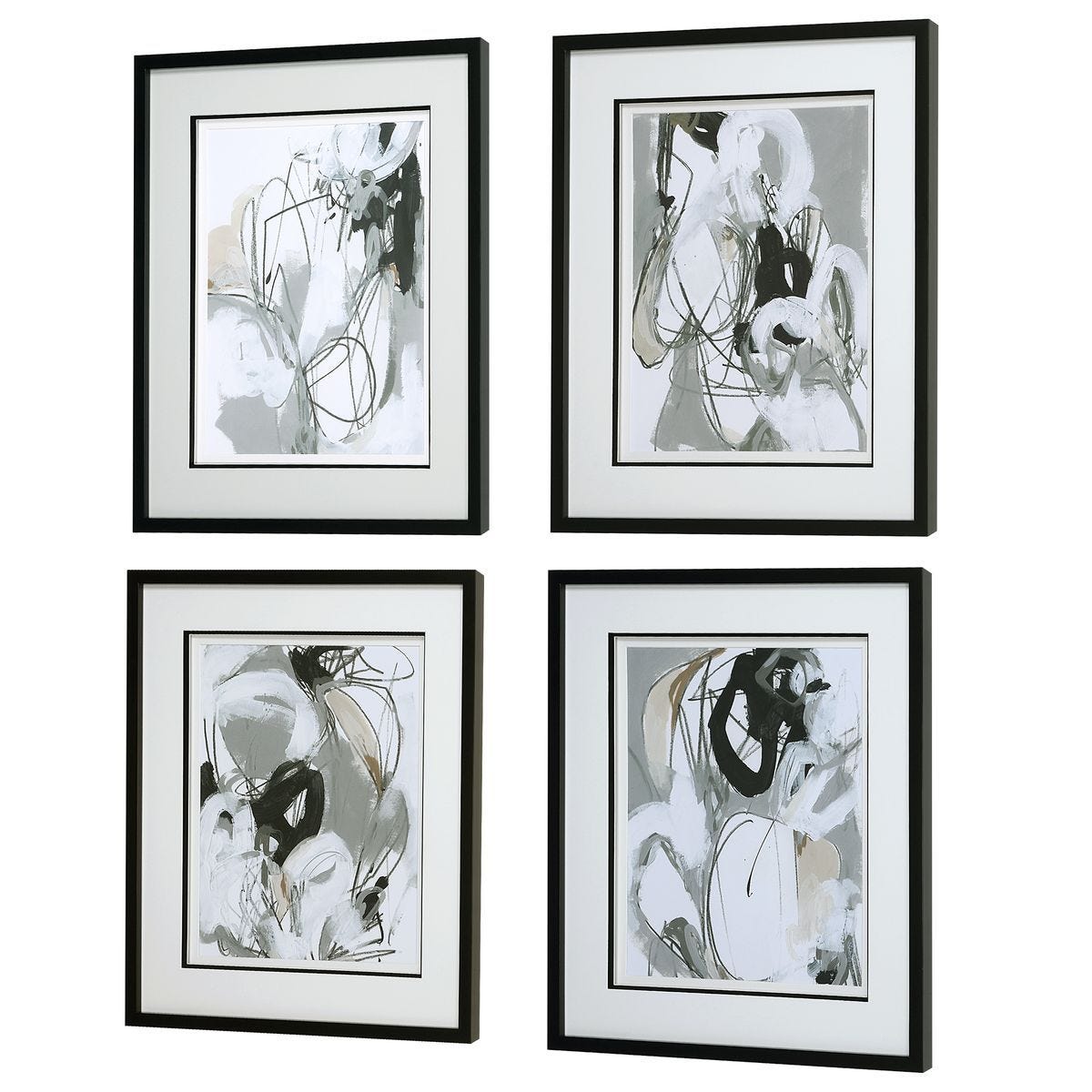 Tangled Threads Framed Prints, S/4 - timeless artwork that brings character to any space | Image 3 | InSTYLE Home & Rugs