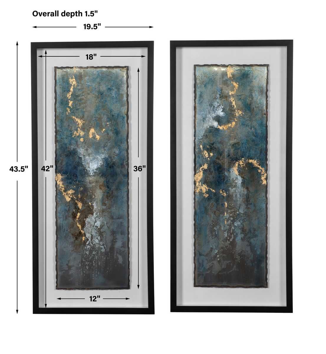 Glimmering Agate Framed Prints, S/2 - bold and creative art for unique interior décor | Image 6 | InSTYLE Home & Rugs