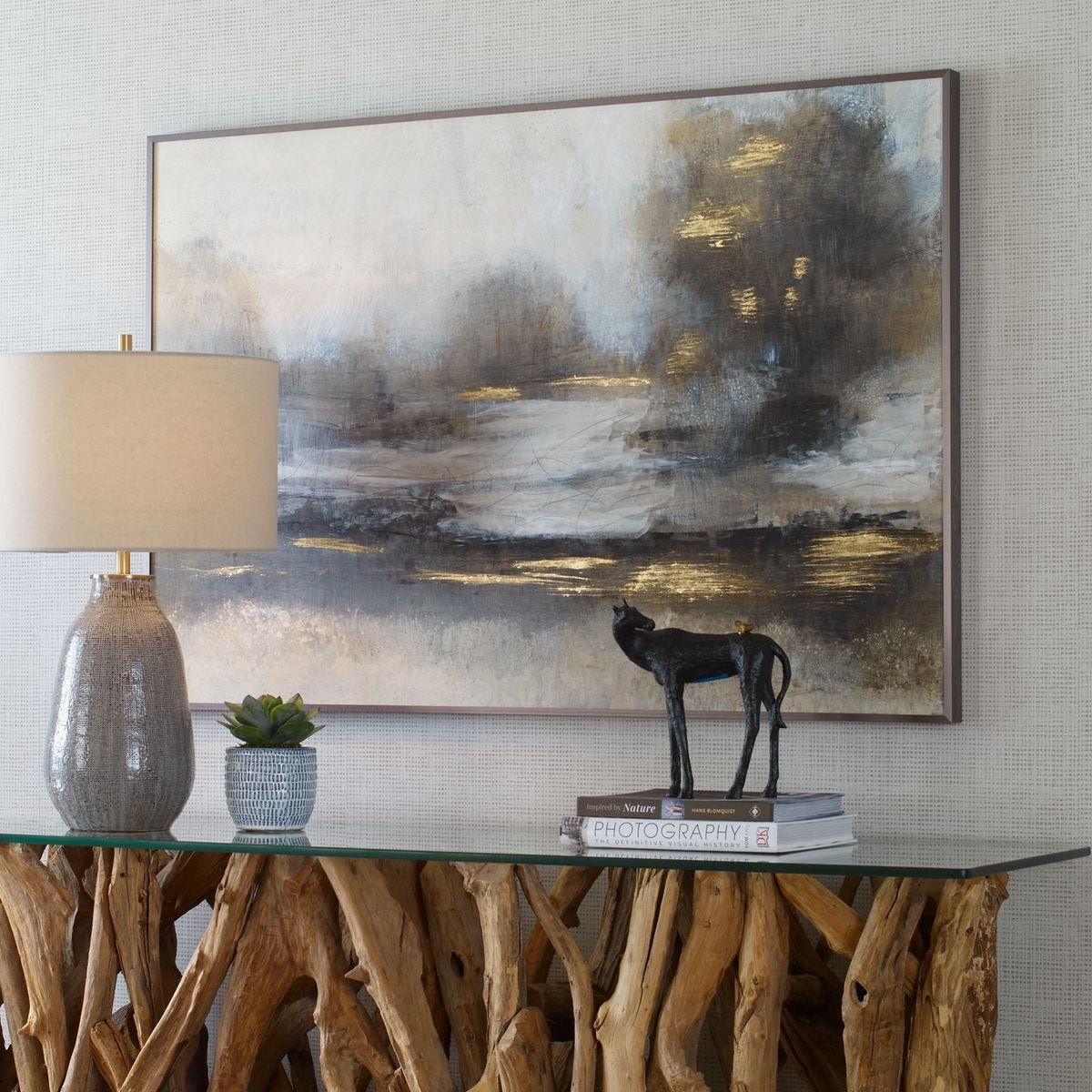 Gilt Landscape Framed Print - bold and creative art for unique interior décor | Image 6 | InSTYLE Home & Rugs