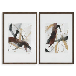Burgundy Interjection Framed Prints, S/2 - timeless artwork that brings character to any space | Image 2 | InSTYLE Home & Rugs