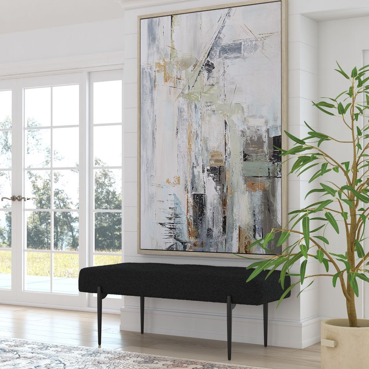 Natural Springs Hand Painted Canvas - timeless artwork that brings character to any space | Image 6 | InSTYLE Home & Rugs