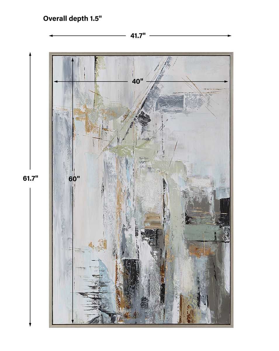 Natural Springs Hand Painted Canvas - timeless artwork that brings character to any space | Image 8 | InSTYLE Home & Rugs