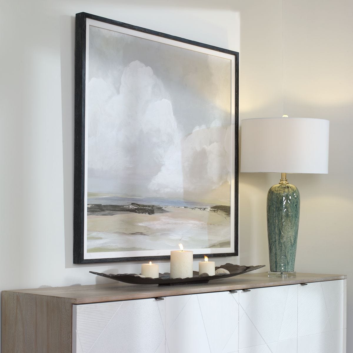 Soft Clouds Framed Print - timeless artwork that brings character to any space | Image 6 | InSTYLE Home & Rugs