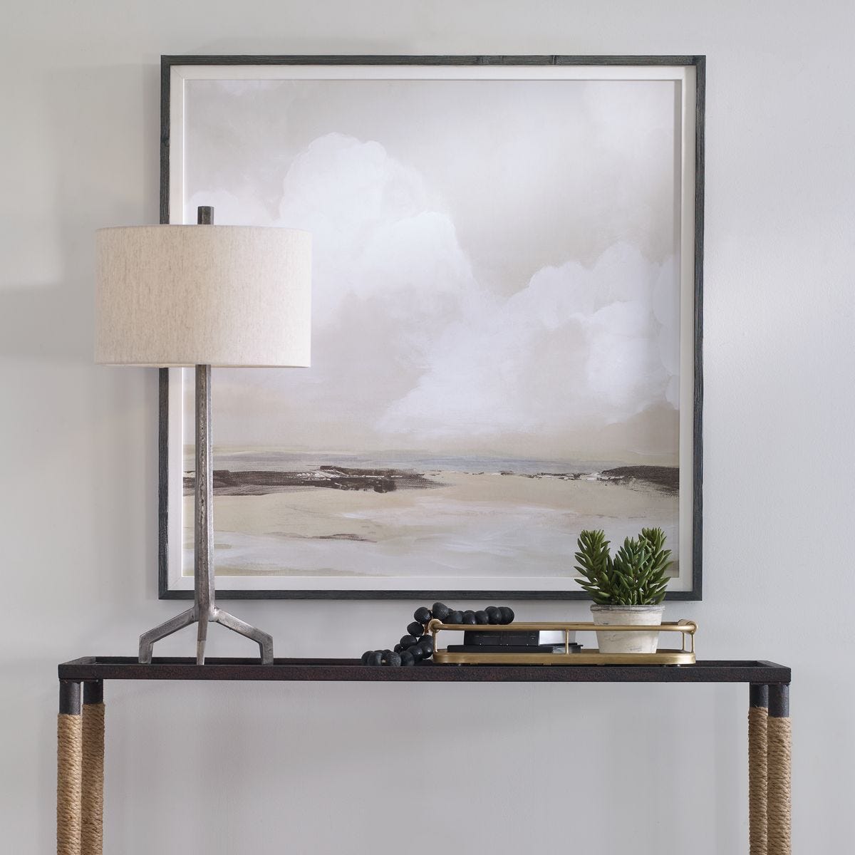 Soft Clouds Framed Print - timeless artwork that brings character to any space | Image 1 | InSTYLE Home & Rugs