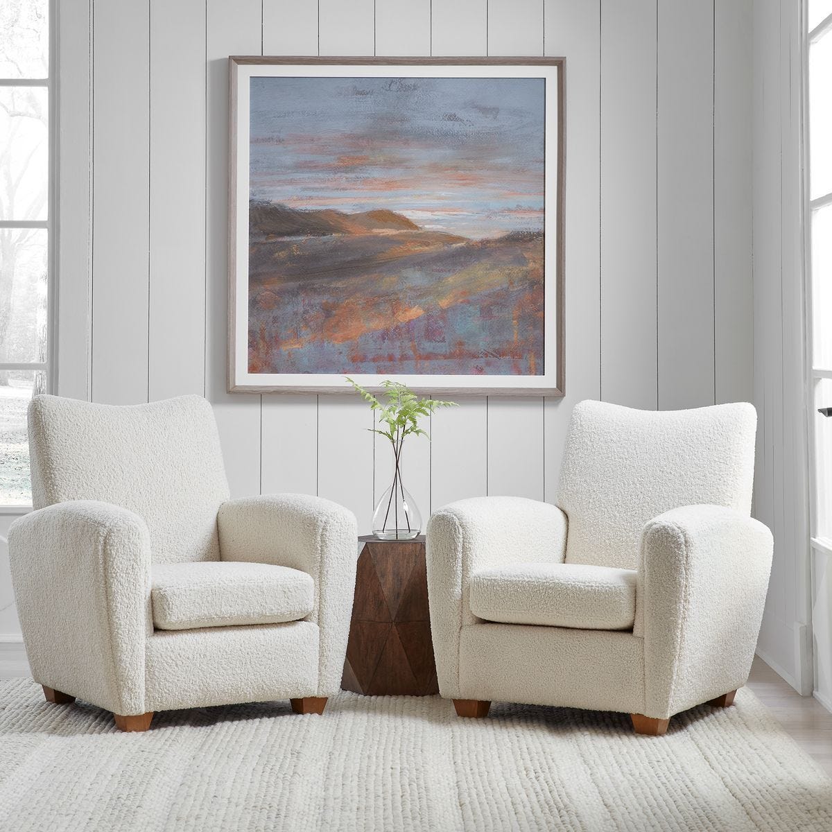 Dawn On The Hills Framed Print - eye-catching art pieces to enhance your home design | Image 1 | InSTYLE Home & Rugs