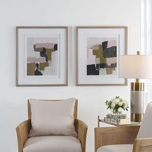 Color Block Framed Prints, S/2 - eye-catching art pieces to enhance your home design | Image 8 | InSTYLE Home & Rugs