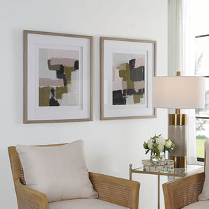 Color Block Framed Prints, S/2 - eye-catching art pieces to enhance your home design | Image 1 | InSTYLE Home & Rugs