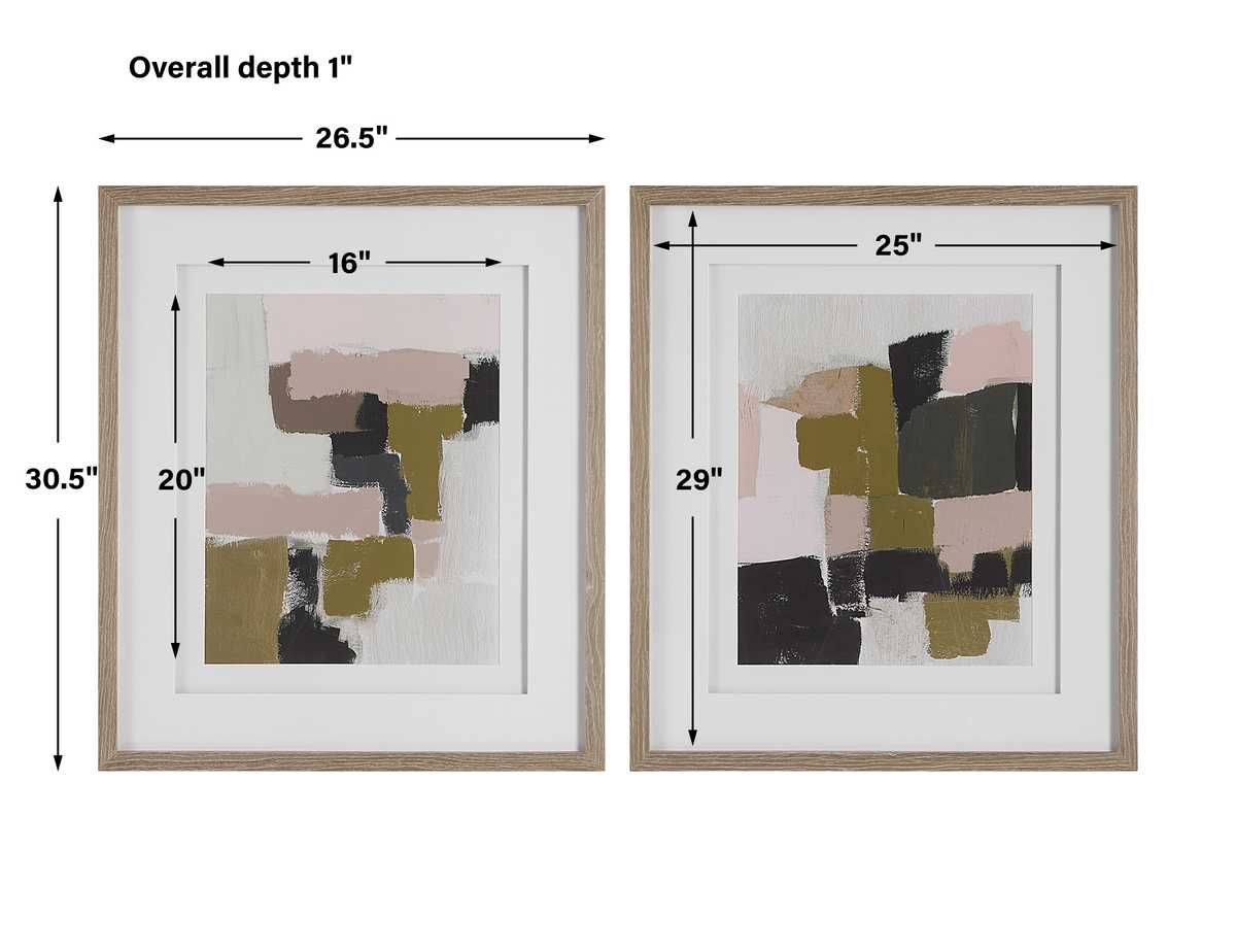 Color Block Framed Prints, S/2 - eye-catching art pieces to enhance your home design | Image 9 | InSTYLE Home & Rugs