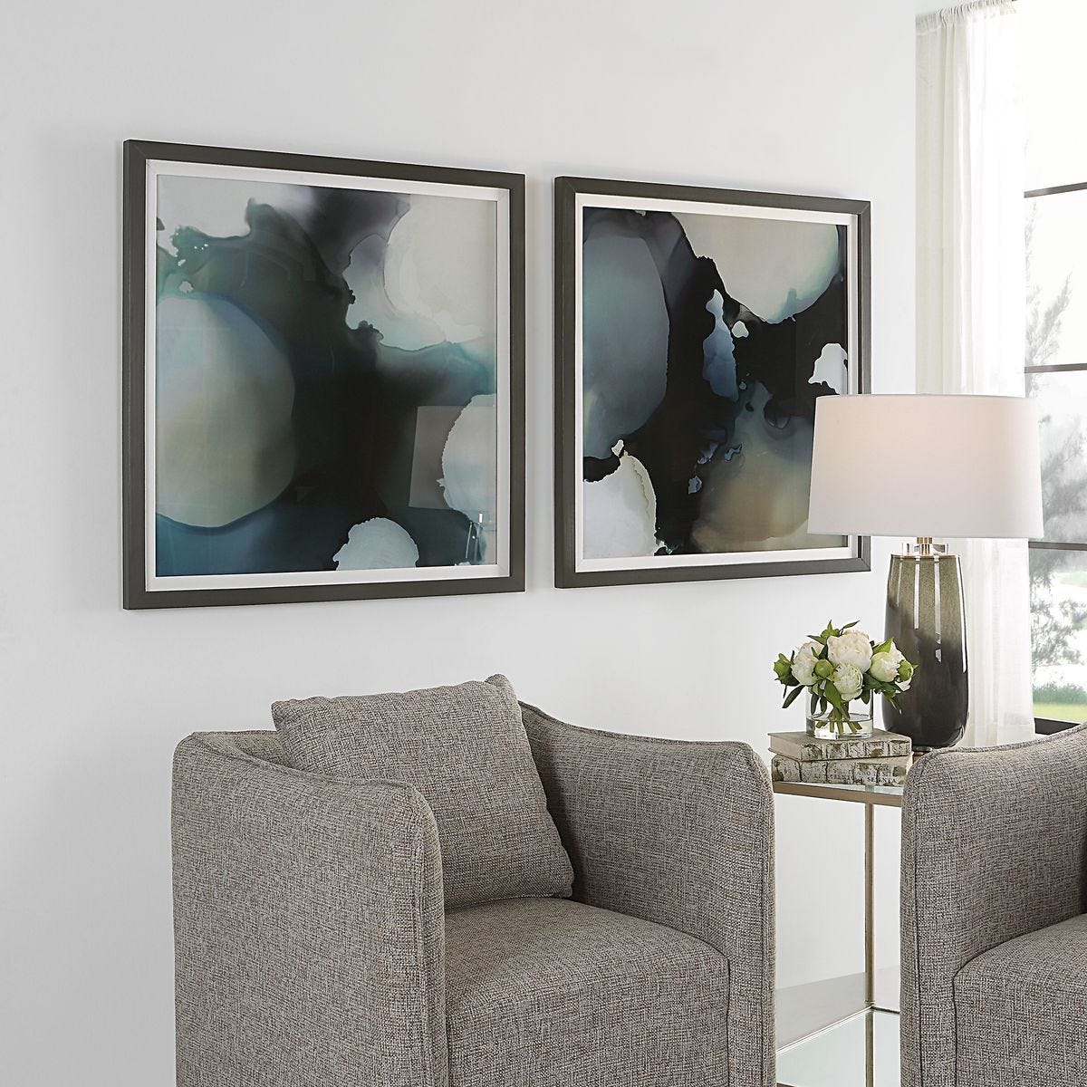 Telescopic Framed Prints, S/2 - eye-catching art pieces to enhance your home design | Image 6 | InSTYLE Home & Rugs