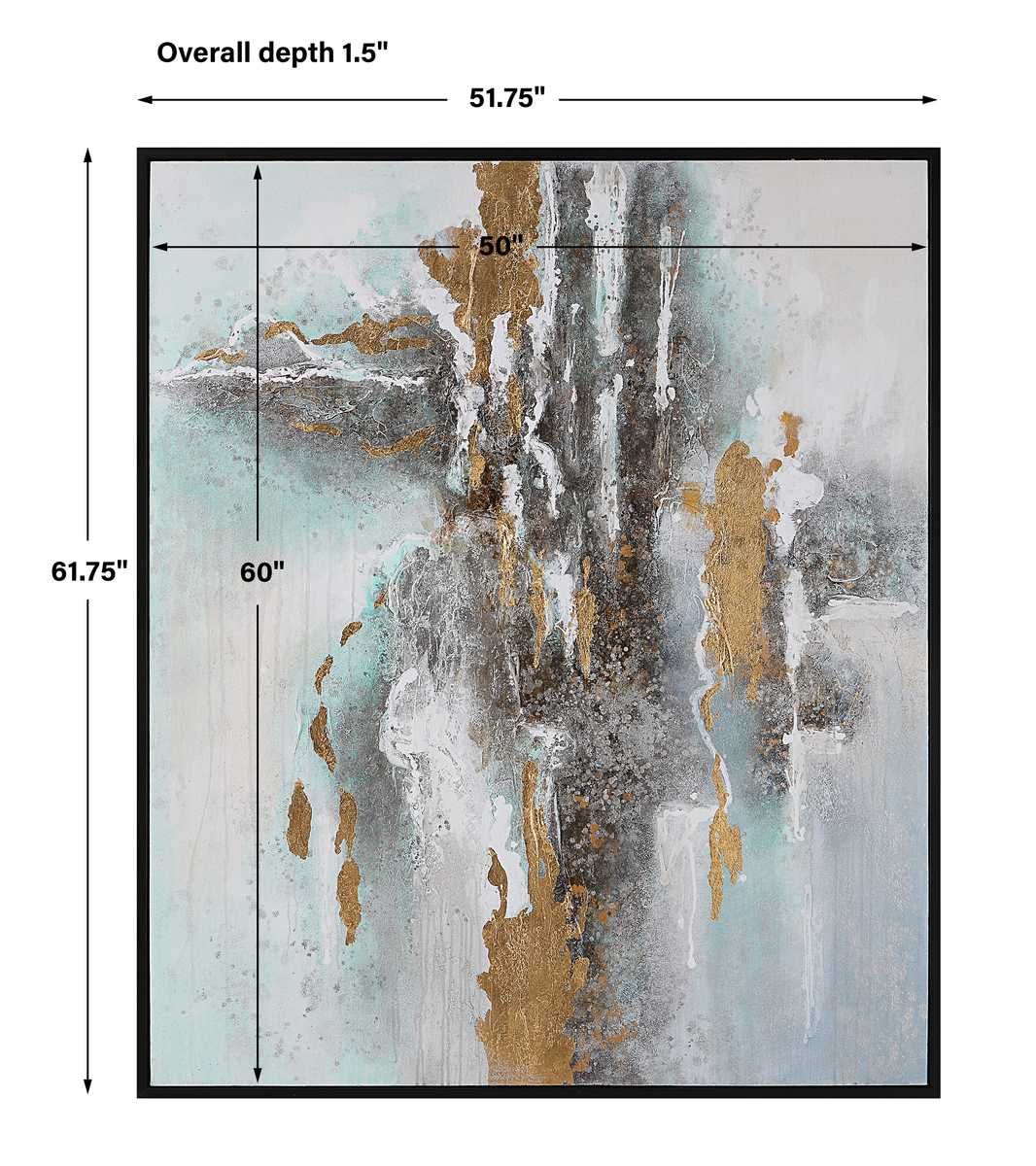 Mountain Mist Hand Painted Canvas - bold and creative art for unique interior décor | Image 7 | InSTYLE Home & Rugs