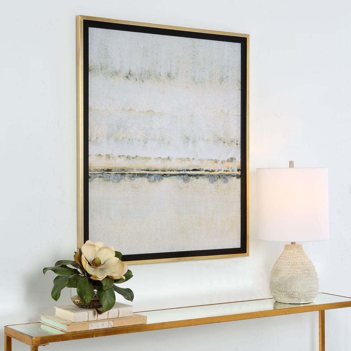 Gilded Horizon Framed Print - eye-catching art pieces to enhance your home design | Image 6 | InSTYLE Home & Rugs