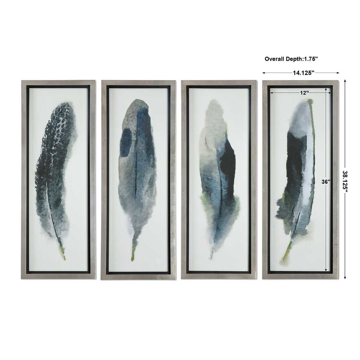 Feathered Beauty Framed Prints, S/4 - eye-catching art pieces to enhance your home design | Image 3 | InSTYLE Home & Rugs