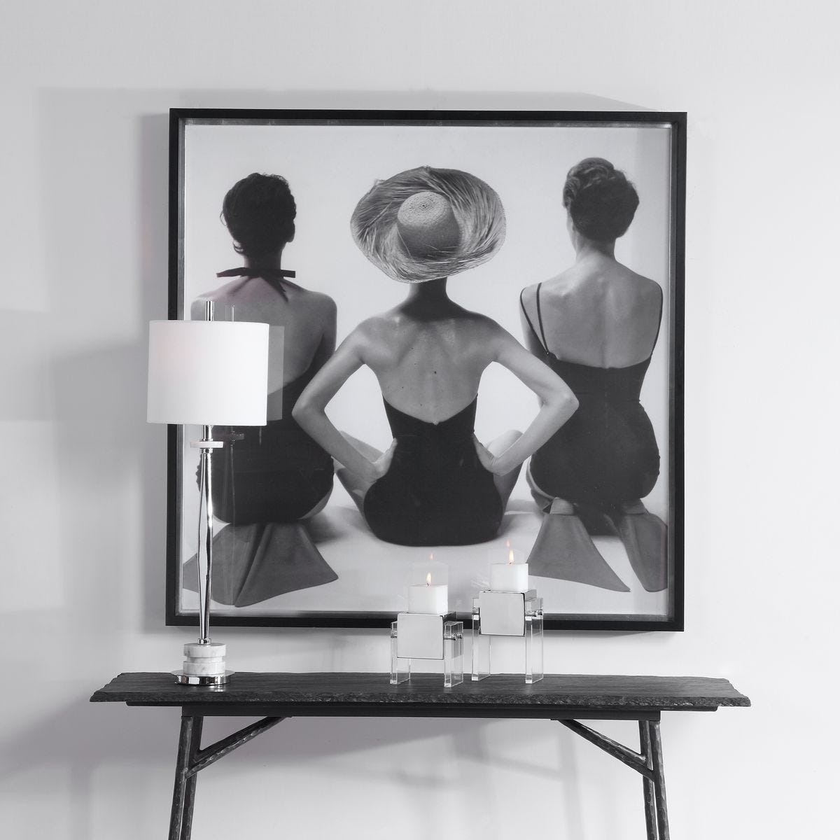 Ladies' Swimwear, 1959 Framed Print - eye-catching art pieces to enhance your home design | Image 1 | InSTYLE Home & Rugs