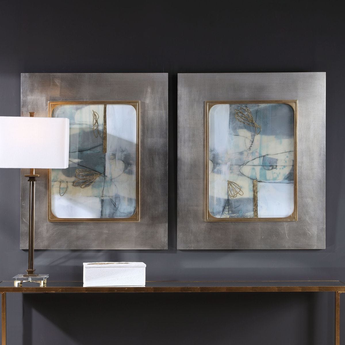 Gilded Whimsy Framed Prints, S/2 - timeless artwork that brings character to any space | Image 1 | InSTYLE Home & Rugs