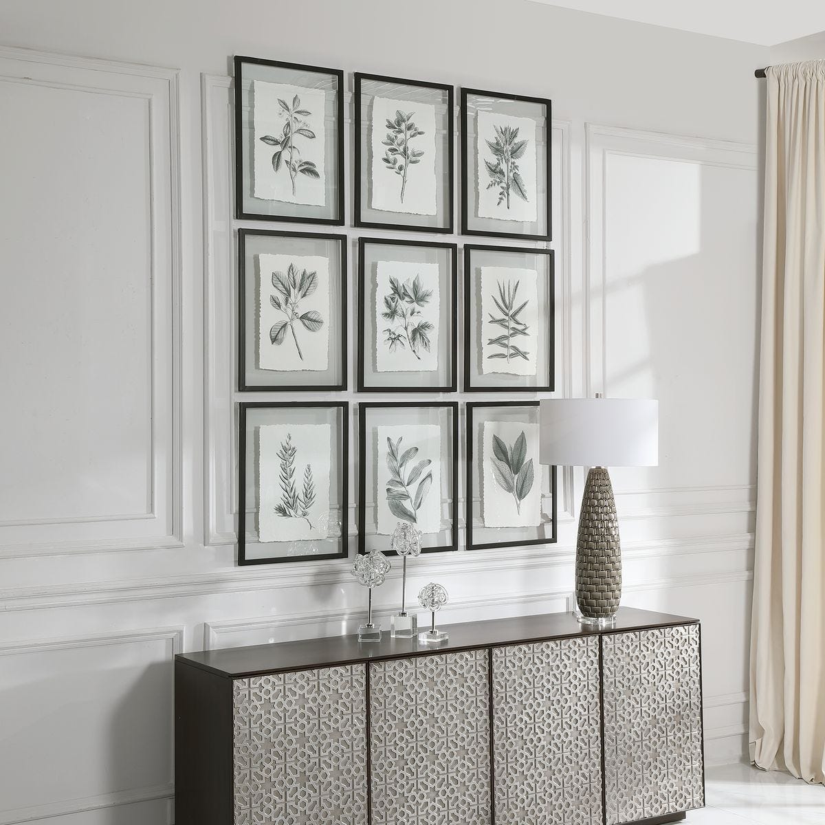 Farmhouse Florals Framed Prints, S/9 3 Cartons - bold and creative art for unique interior décor | Image 7 | InSTYLE Home & Rugs