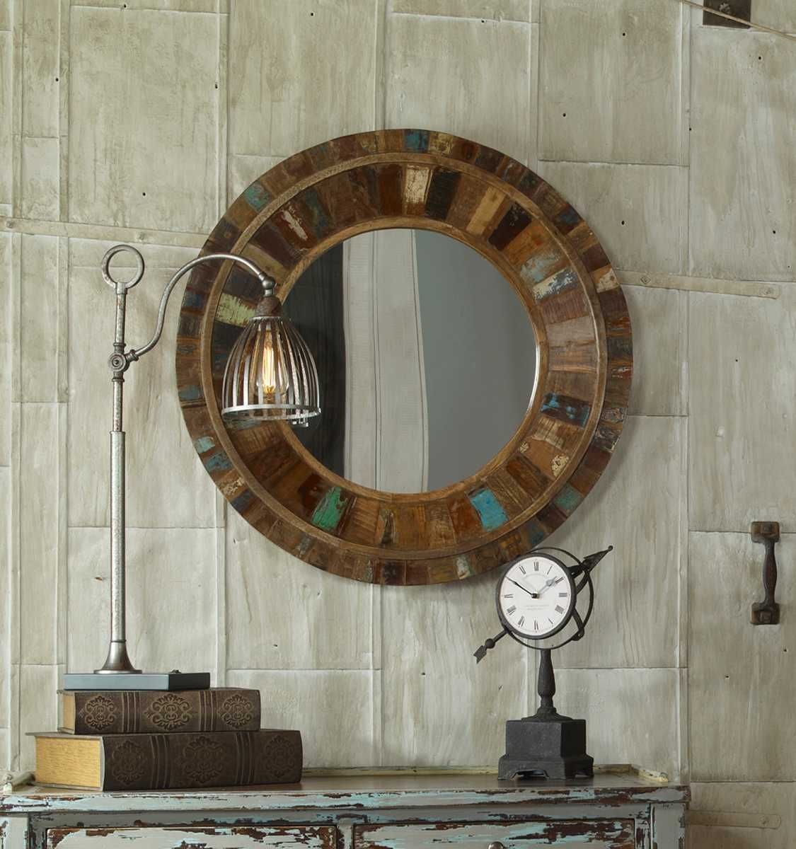 Jeremiah Round Mirror - elegant and functional accent pieces for any room | Image 3 | InSTYLE Home & Rugs