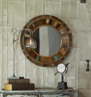 Jeremiah Round Mirror - elegant and functional accent pieces for any room | Image 3 | InSTYLE Home & Rugs
