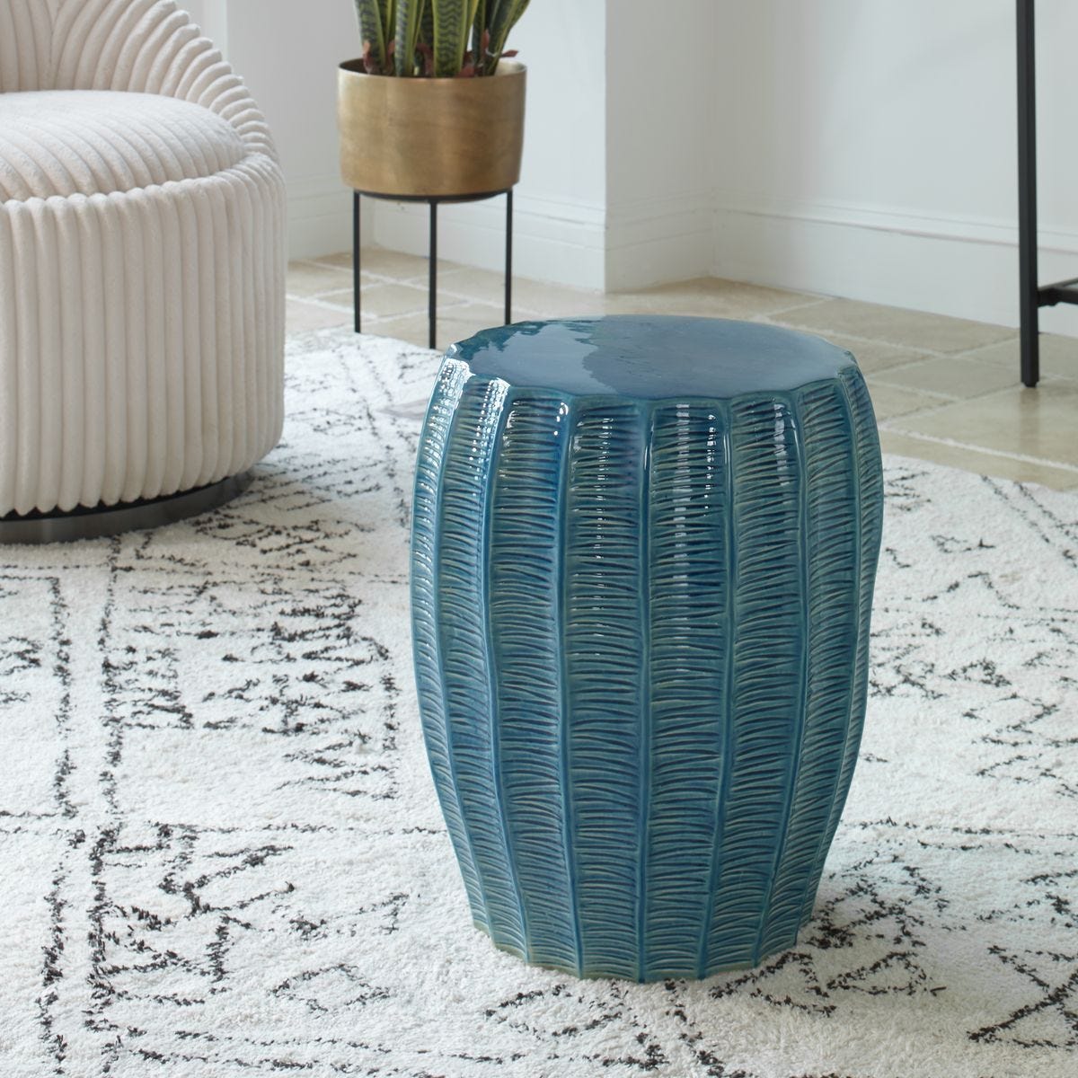 Harbor Garden Stool - modern outdoor stools designed for comfort and style | Image 2 | InSTYLE Home & Rugs