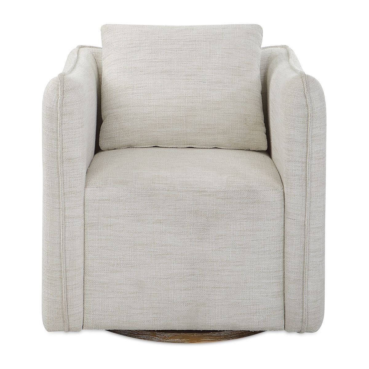 Corben Swivel Chair, White - variety of styles from classic to contemporary | Image 1 | InSTYLE Home & Rugs