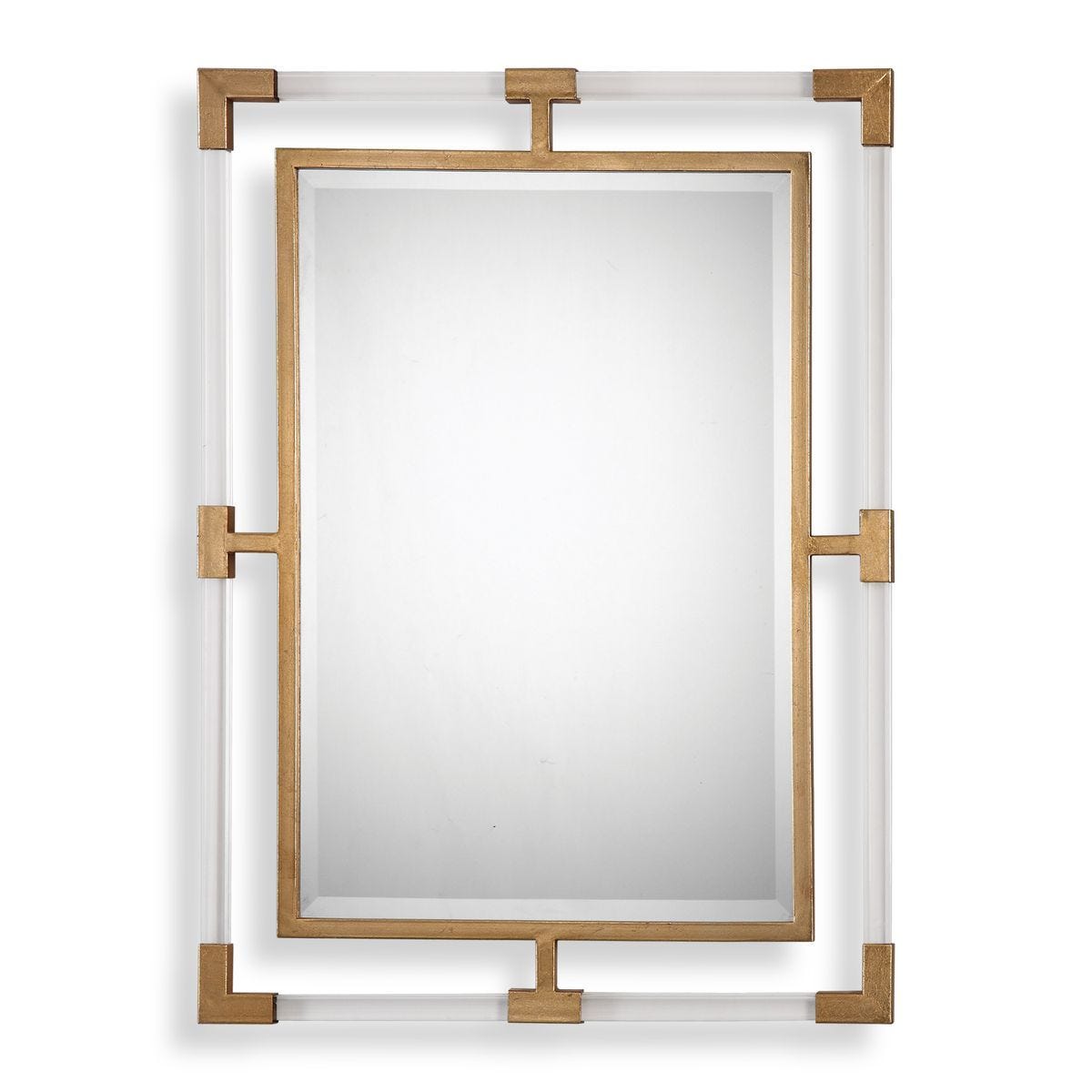 Balkan Mirror, Gold - perfect for enhancing light and creating a sense of space | Image 1 | InSTYLE Home & Rugs