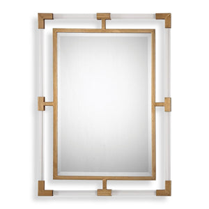 Balkan Mirror, Gold - perfect for enhancing light and creating a sense of space | Image 1 | InSTYLE Home & Rugs