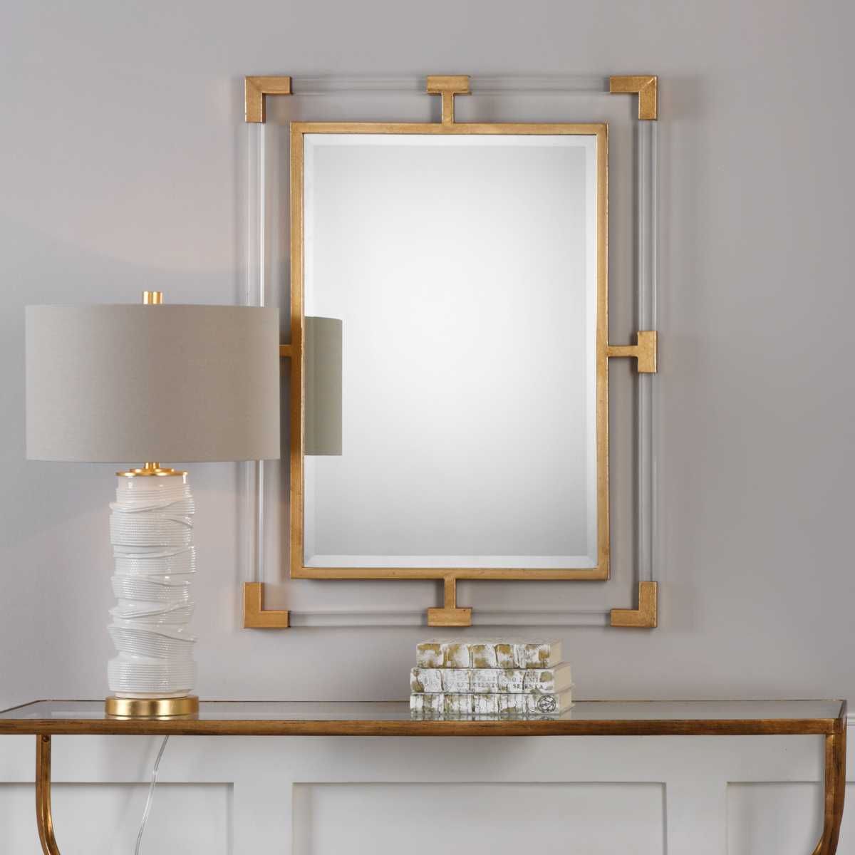 Balkan Mirror, Gold - perfect for enhancing light and creating a sense of space | Image 6 | InSTYLE Home & Rugs