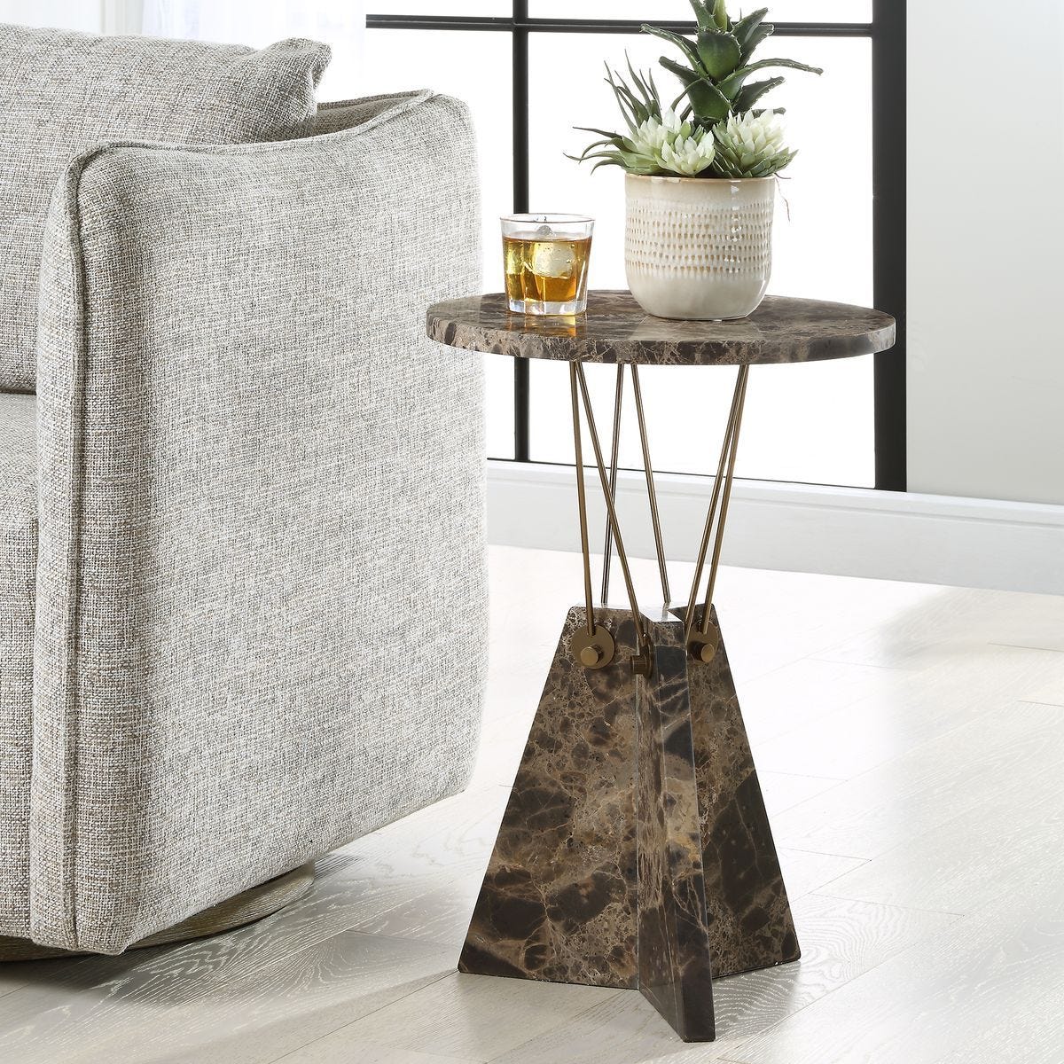 Levitate Accent Table - chic accent table for contemporary home interiors | Image 3 | InSTYLE Home & Rugs