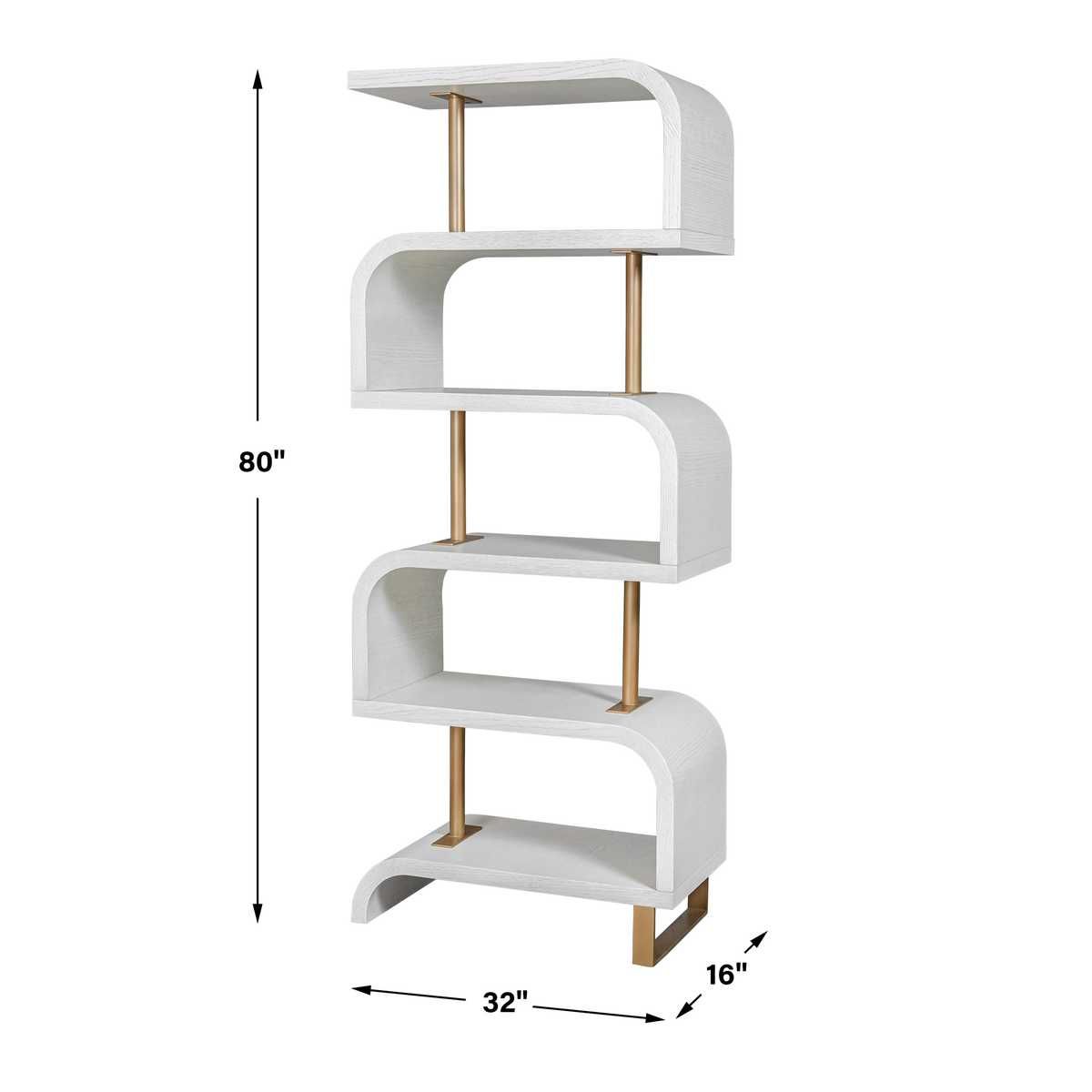 Bia Etagere, White - modern etagere for displaying decor and accessories | Image 6 | InSTYLE Home & Rugs
