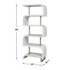 Bia Etagere, White - modern etagere for displaying decor and accessories | Image 6 | InSTYLE Home & Rugs