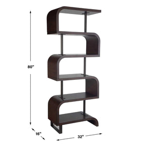 Bia Etagere, Chocolate - elegant etagere shelves for stylish home storage | Image 5 | InSTYLE Home & Rugs