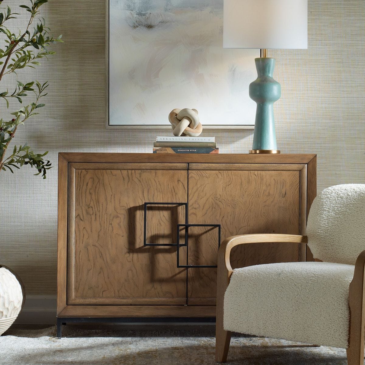 Paltrow 2 Door Cabinet - stylish bar carts for entertaining | Image 1 | InSTYLE Home & Rugs