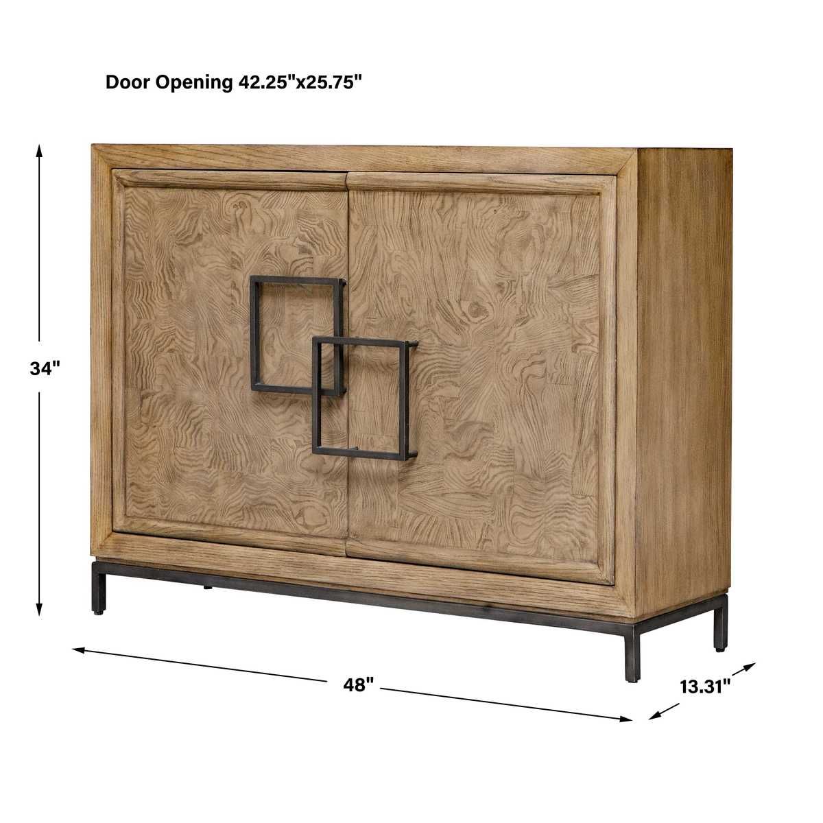 Paltrow 2 Door Cabinet - stylish bar carts for entertaining | Image 9 | InSTYLE Home & Rugs