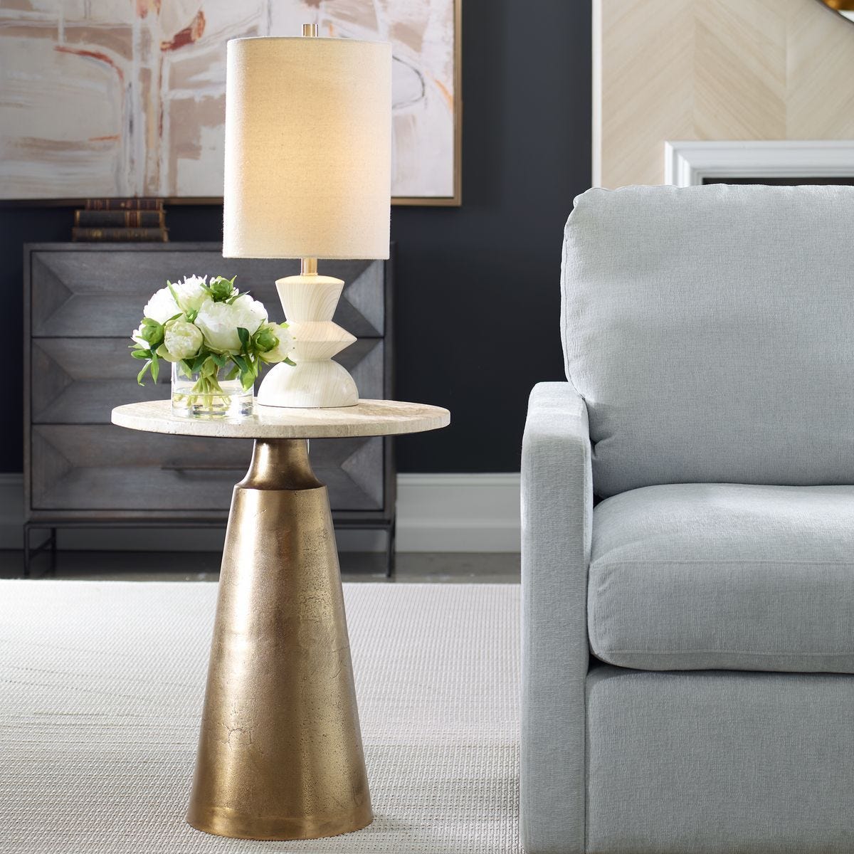 Midsummer Indoor-Outdoor Accent Table, 2 Cartons - chic accent table for contemporary home interiors | Image 1 | InSTYLE Home & Rugs