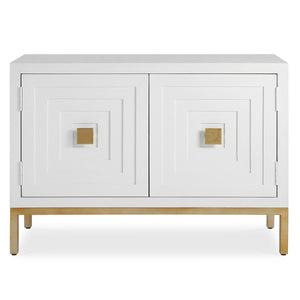 Aiken 2 Door Cabinet, White - perfect storage for drinks and glassware | Image 2 | InSTYLE Home & Rugs