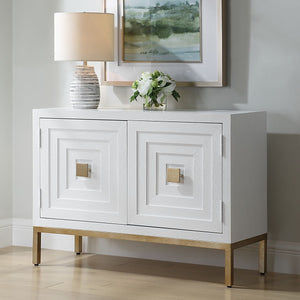 Aiken 2 Door Cabinet, White - perfect storage for drinks and glassware | Image 3 | InSTYLE Home & Rugs