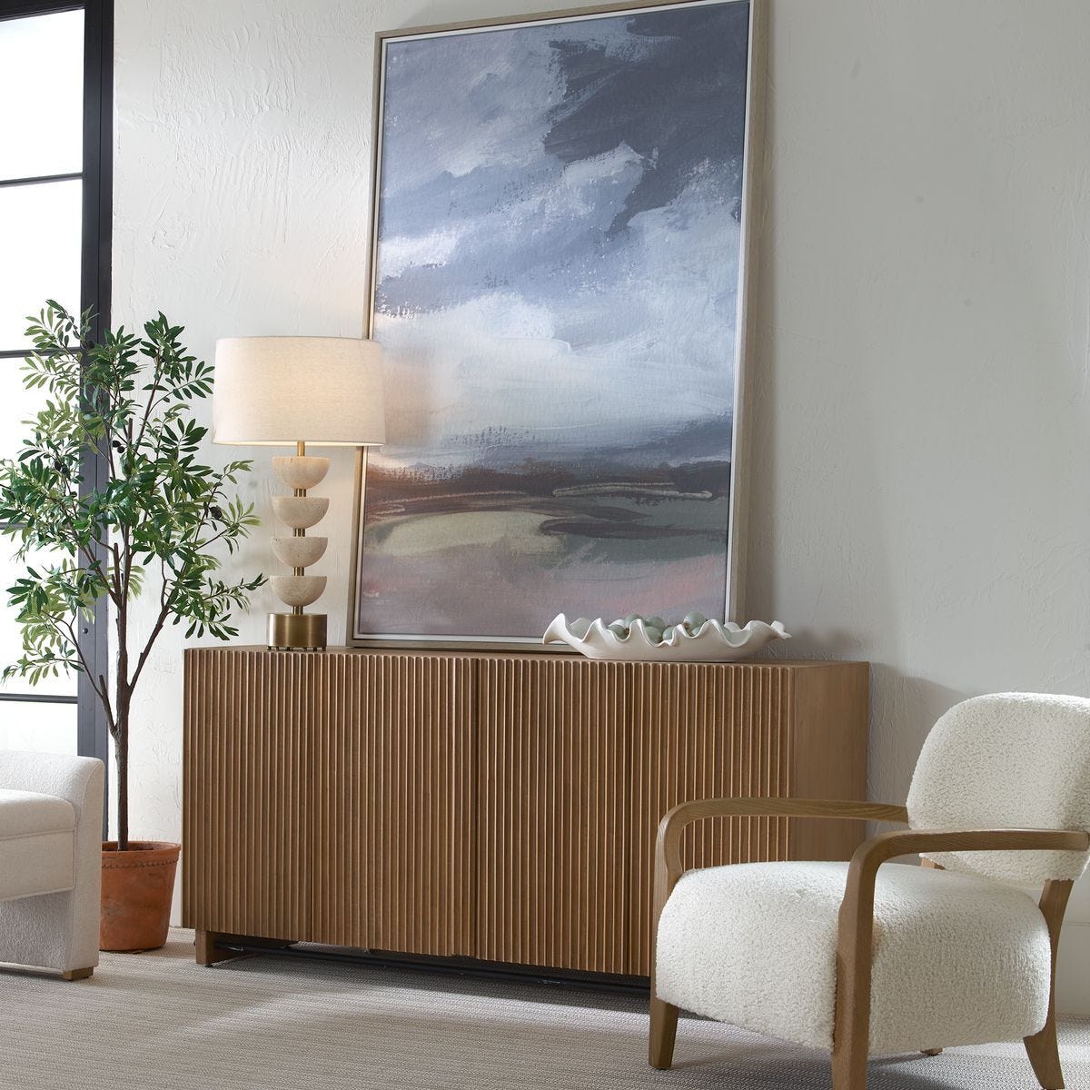 Kellem 4 Door Cabinet - elegant cabinets for your bar | Image 3 | InSTYLE Home & Rugs