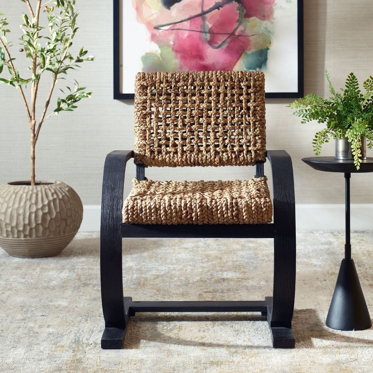 Rehema Dining Chair, Black - comfortable dining experience | Image 3 | InSTYLE Home & Rugs