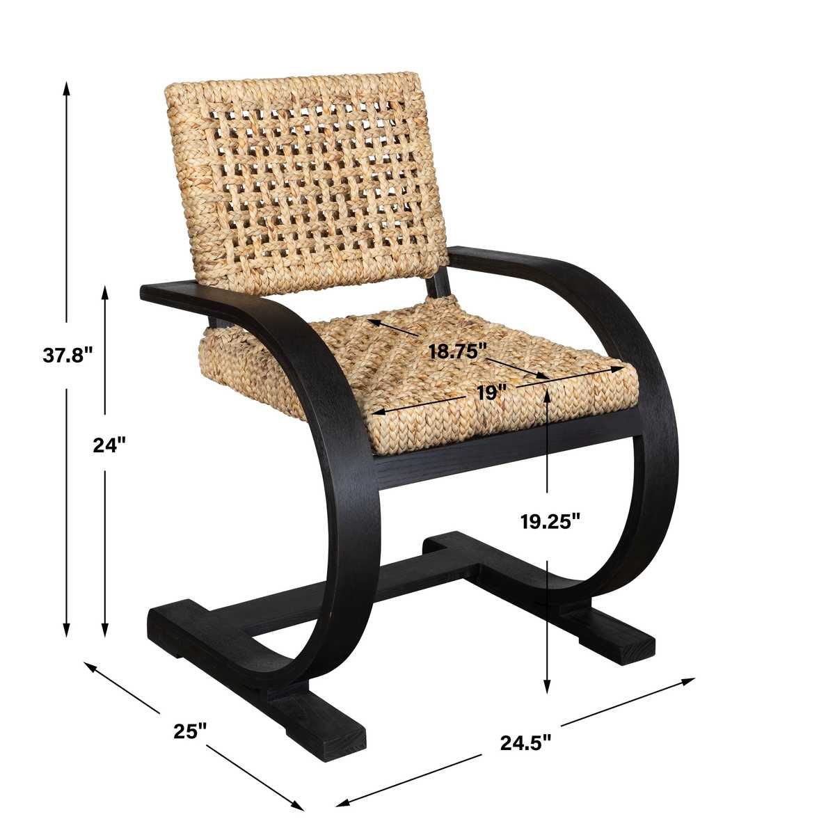 Rehema Dining Chair, Black - comfortable dining experience | Image 7 | InSTYLE Home & Rugs