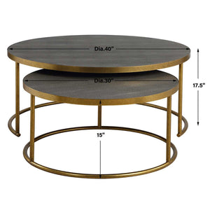 Aragon Nesting Coffee Tables, S/2, Gray - stylish tables for living rooms | Image 6 | InSTYLE Home & Rugs