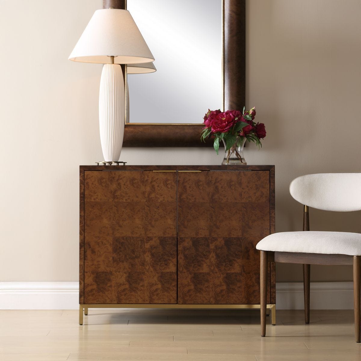 Jethro 2 Door Cabinet - stylish bar carts for entertaining | Image 1 | InSTYLE Home & Rugs
