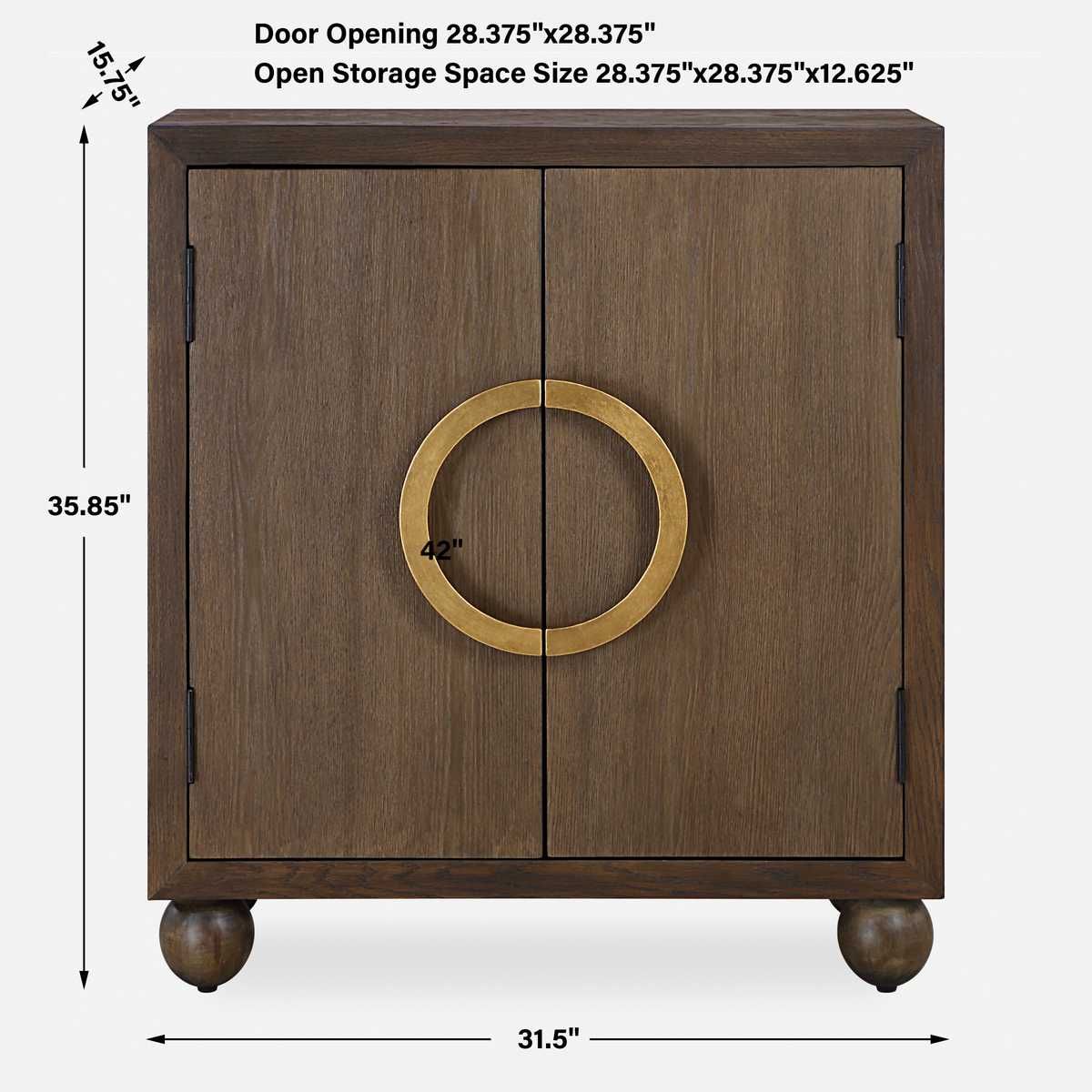 Mayenne 2 Door Cabinet - elegant cabinets for your bar | Image 9 | InSTYLE Home & Rugs