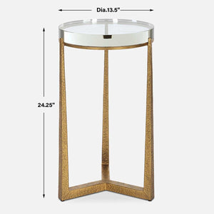 Midas Accent Table, Round - chic accent table for contemporary home interiors | Image 7 | InSTYLE Home & Rugs